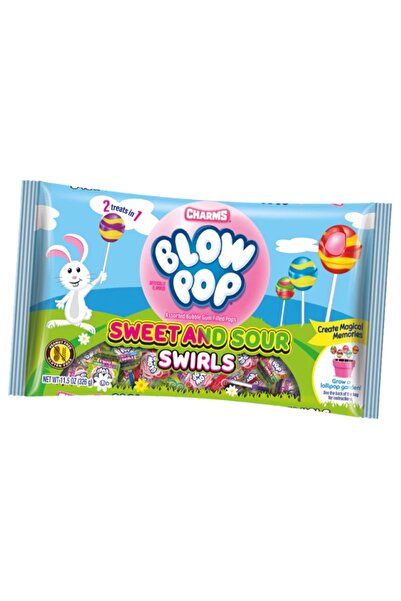 Charms حلوى عيد الفصح بلوب بوب حلوة وحامضة حلويات عيد الفصح 326 جرام