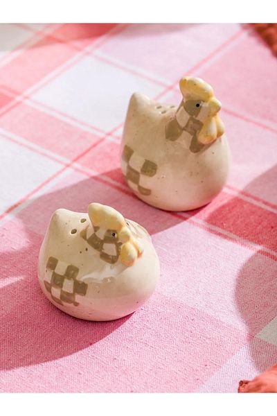 LC Waikiki Lcw Home Mixed Rooster Figured Salt and Pepper Shakers