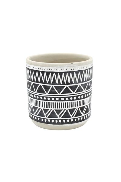 BM GİFT DESİGN Ghiveci ceramică 9x9 cm model linii simetrii