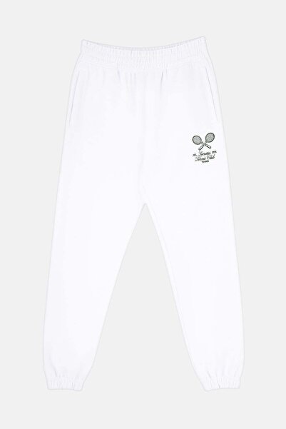 Socrates Γυναικείο αθλητικό παντελόνι Tennis Club SuperSoft - Λευκό