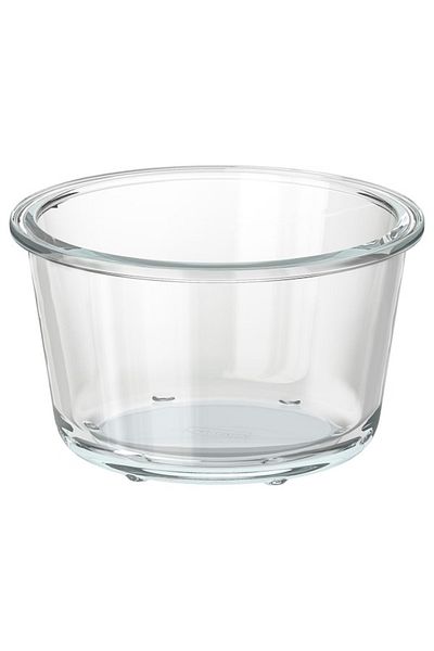 IKEA 365+ Round Glass Food Container – 600 ml, Oven-Safe, Stackable, BPA-Free, Durable & Versatile