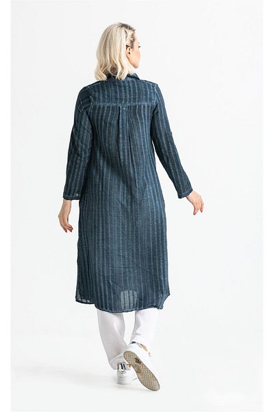 Eliş Şile Bezi Summer Long Sleeve Tunic - Green 9014 Seasonal and Seersucker Available