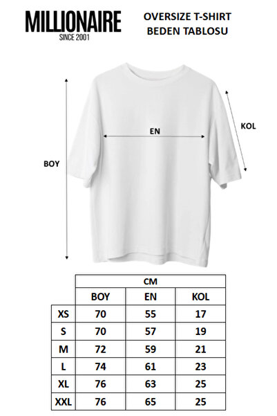 Millionaire Kadın Ekru Beyaz Majestic Oversize Fit Bol Geniş Kalıp Salaş Kesim T-shirt