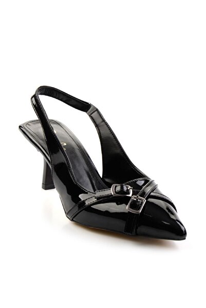 Bambi Siyah Kadın Klasik Topuklu Ayakkabı K01473010608