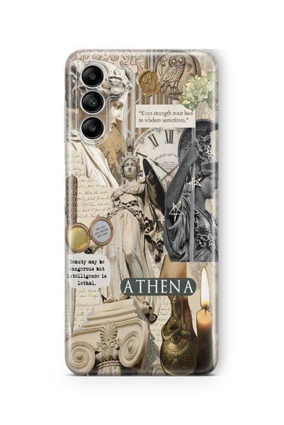 Multitronic Samsung Galaxy A34 Compatible Atena Collage Design Printed Transp...