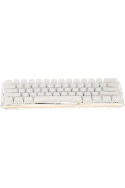 Ducky Ducky One 3 Mini Aura 60% Gaming Keyboard - Cherry Blue - White