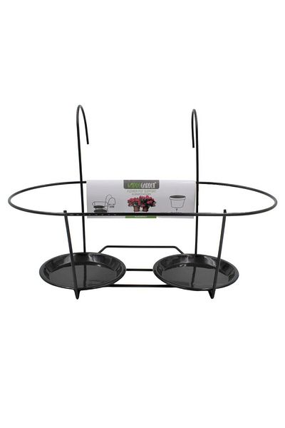 BM GİFT DESİGN Suport Metalic Dublu Ghiveci Flori 39x26 Cm