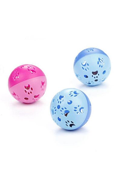 Glipet 5 cm Paw Patterned Cat Play Ball Pack of 2