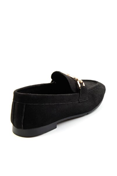 Bambi Siyah  Kadın Loafer Ayakkabı K01503727102