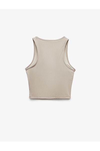 Koton Sleeveless Crew Neck Ribbed Athlete's Undershirt
