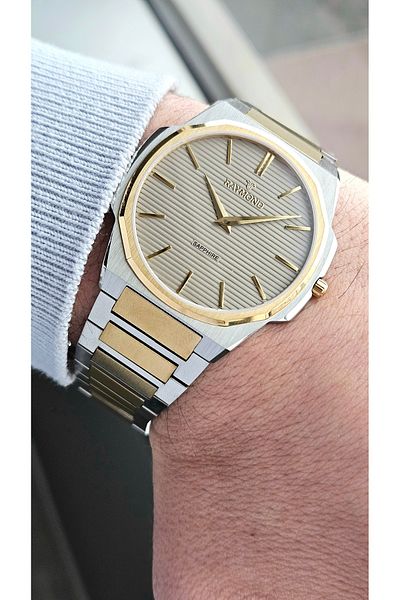 Raymond RYM-280273 ULTRA SLIM RAYMOND MEN'S WRISTWATCH - SAPPHIRE CRYSTAL AND 100% STAINLESS STEEL - 2 YEAR WARRANTY