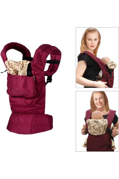 Yelajoy Portable Baby Carrier, With Adjustable Straps, 3D Ventilation,  for baby 0-36 months, Red