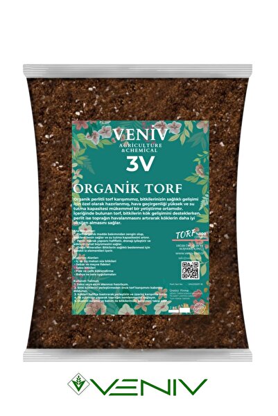 VENİV 3v Bitki Toprağı 10 Litre- Yüksek Kalite Karışım-(Kg değildir Litredir)