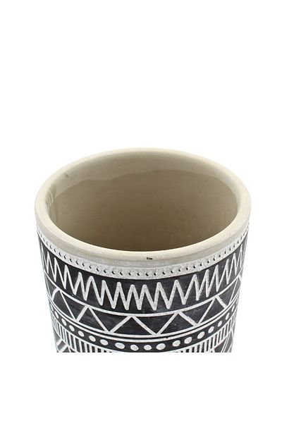 BM GİFT DESİGN Ghiveci ceramică 9x9 cm model linii simetrii