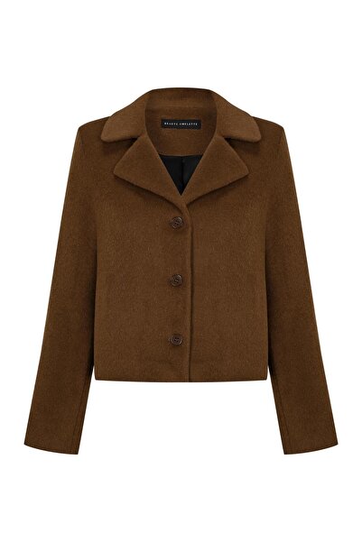 Beauty Omelette Tütün Alpaka Petite Ceket