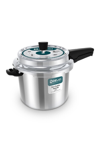 DELICI طنجرة ضغط سعة 7 لتر بدون تنقيط - Adpc7e، ضمان 5 سنوات، مصنوعة من الألومنيوم البكر