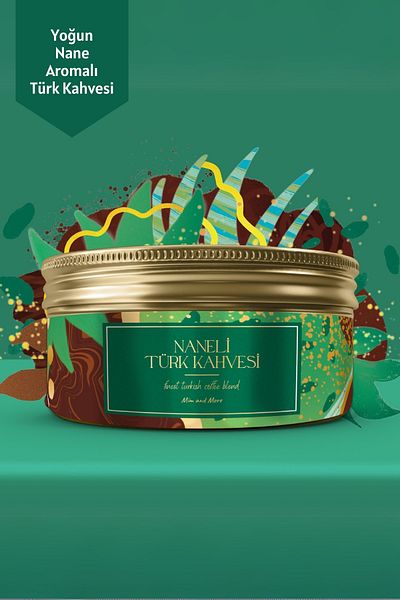 Mim and More Mint Harmony Set - Turkish Coffee Name Mint Flavored and Matcha Set of 2