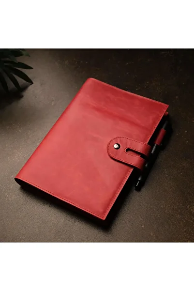 eonaks Genuine Real Leather Agenda Container Organizer Case