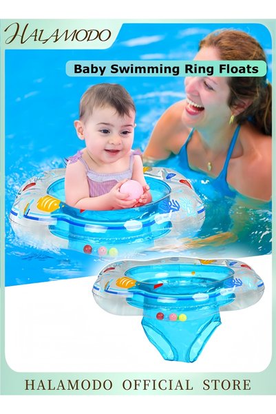 HALAMODO Baby Swimming Ring Floats with Safety Seat