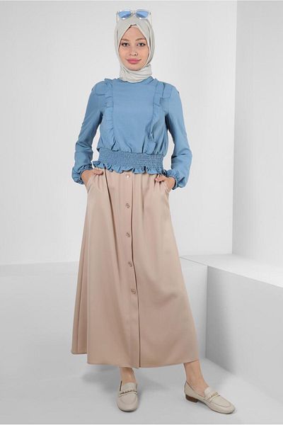 Alvina RIFFIR DETALIAT GIPE BLUZ 43551