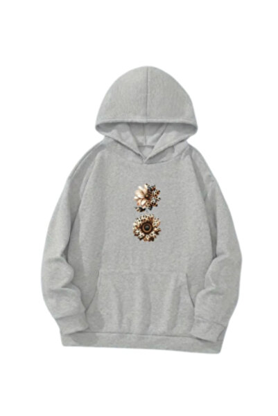 nurtex Φούτερ Günebakan με στάμπα με κουκούλα τσέπης καγκουρό 2 νήματα Εποχιακή άνετη εφαρμογή