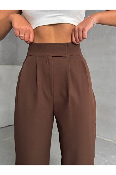 FEMİNEER.com ENTER Yüksek Bel Cırtlı Palazzo Pantolon