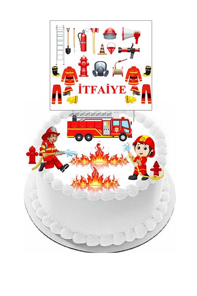 Pasta9 Firefighter Themed Cake Decoration Will Be in the Shape of a Toothpick Visual Same Name