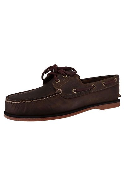 Timberland Herren Segel-/Bootsschuhe Halbschuhe Classic Boat TB0A4187ET41 Grün Olive Leder