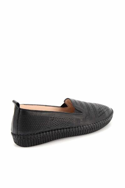 Bambi Black Leather Women's Casual Shoes K01286302003