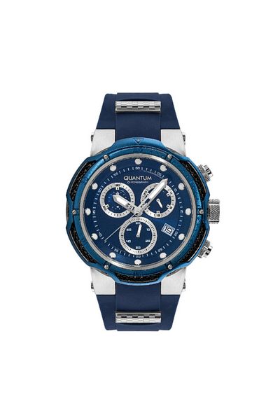 Quantum Men's Chronograph Dark Blue Dial Watch - HNG1051.399