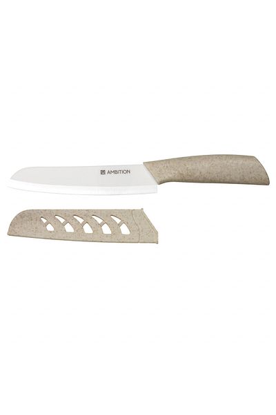Ambition Santoku knife 15cm, white, Skiv