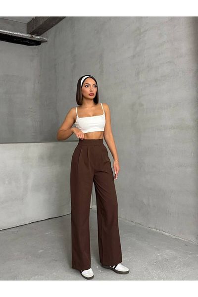 FEMİNEER.com Enter High Waist Velcro Palazzo Pants