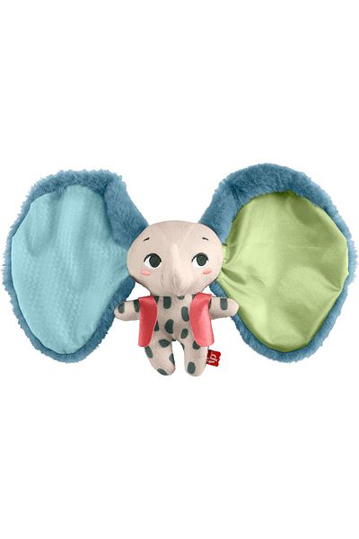 FISHER PRICE ​Fisher-Price Baby Sensory Toy Planet Friends All Ears Lovey Plush Elephant for Newborns Ages 3+