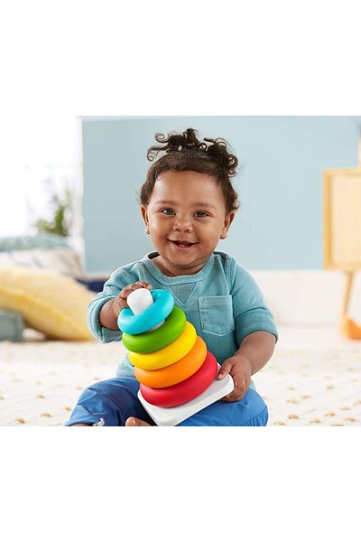 FISHER PRICE Fisher-Price Rock-a-Stack Baby Ring Stacking Toy