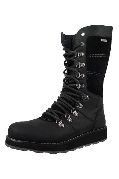 Kamik Ariel Waterproof WK2034 Damen Stiefel Winterstiefel Winterschuhe Leder Schwarz Black