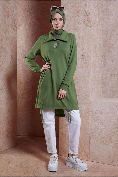 Alvina 44451 Model Stone Detailed Tracksuit Tunic
