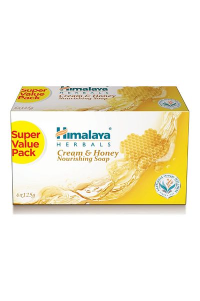 Himalaya Cream & Honey Nourishing Soap Nourish & Moisturize, Keeping the Skin Soft & Supple -6x125gm