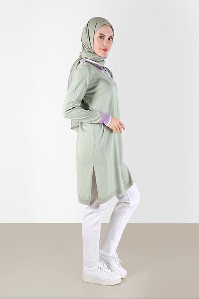 Alvina POLO NECK RIBBANED KNITWEAR TUNIC 42108