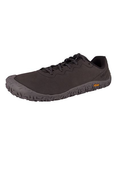 Merrell Herren Laufschuhe Halbschuhe Wanderschuhe Vapor Glove 6 Leather Barefoot J067867 Grau Rock Leder Mi