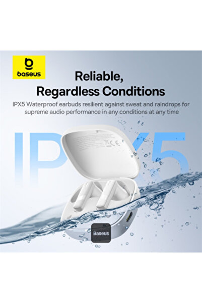Baseus Bowie E20 True Wireless Earphones - Stellar White