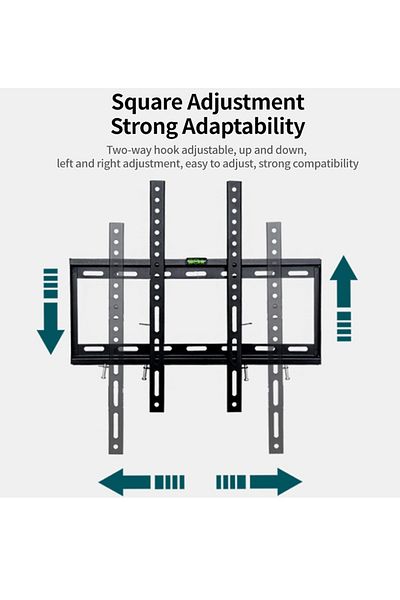 FlashHawk Heavy-Duty TV Wall Mount Bracket for 32-70 Inch Screens, 45KG Load Capacity
