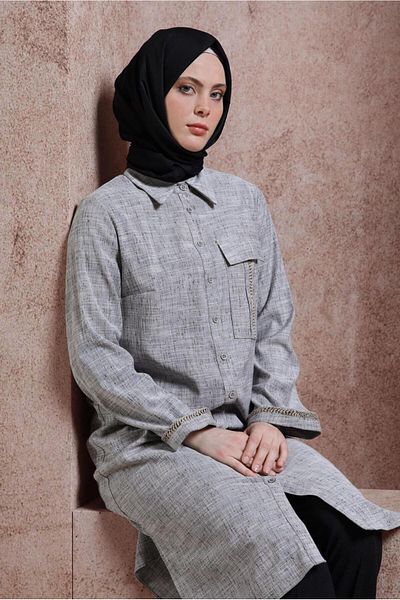 Alvina SHIRT COLLAR TUNIC 44480
