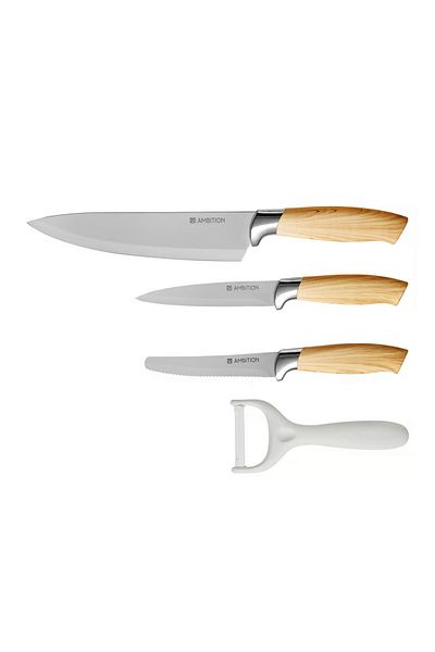 Ambition Knife set, 4 pieces, includes peeler, Oslo