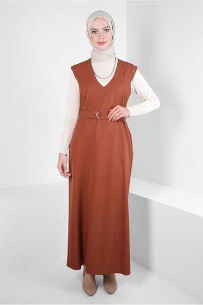 Alvina Φόρεμα Gilet με ζώνη 44252