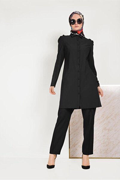 Alvina Classic Cut Button Tunic 40454