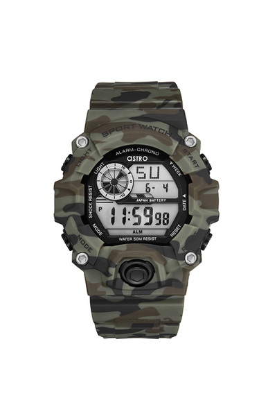 Astro Men's Digital Silver Dial Watch - A9906-PPHB