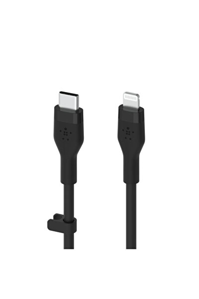 Belkin كابل بوست تشارج من يو إس بي-سي إلى لايتنينج سيليكون - 3 متر - أسود