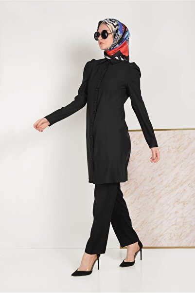 Alvina Classic Cut Button Tunic 40454