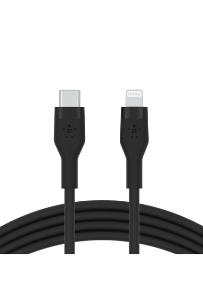 Belkin كابل بوست تشارج من يو إس بي-سي إلى لايتنينج سيليكون - 3 متر - أسود