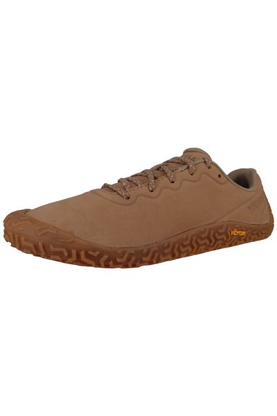 Merrell Herren Halbschuhe Wanderschuhe Vapor Glove 6 Leather Barefoot J068211 Braun Coyote Leder Mit Vibram
